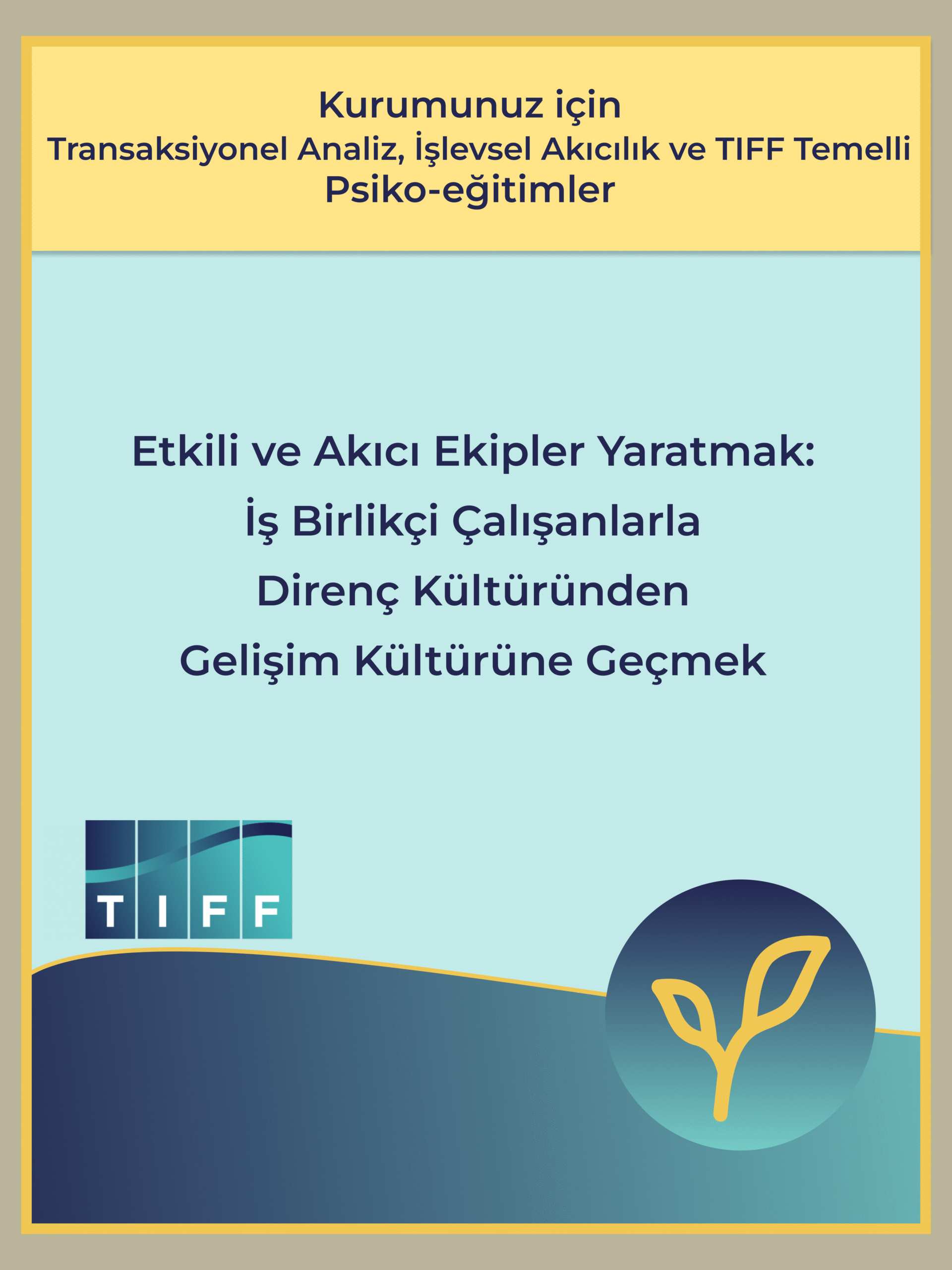 Etkili ve Akıcı Ekipler Yaratmak: İş Birlikçi Çalışanlarla Direnç Kültüründen  Gelişim Kültürüne Geçmek